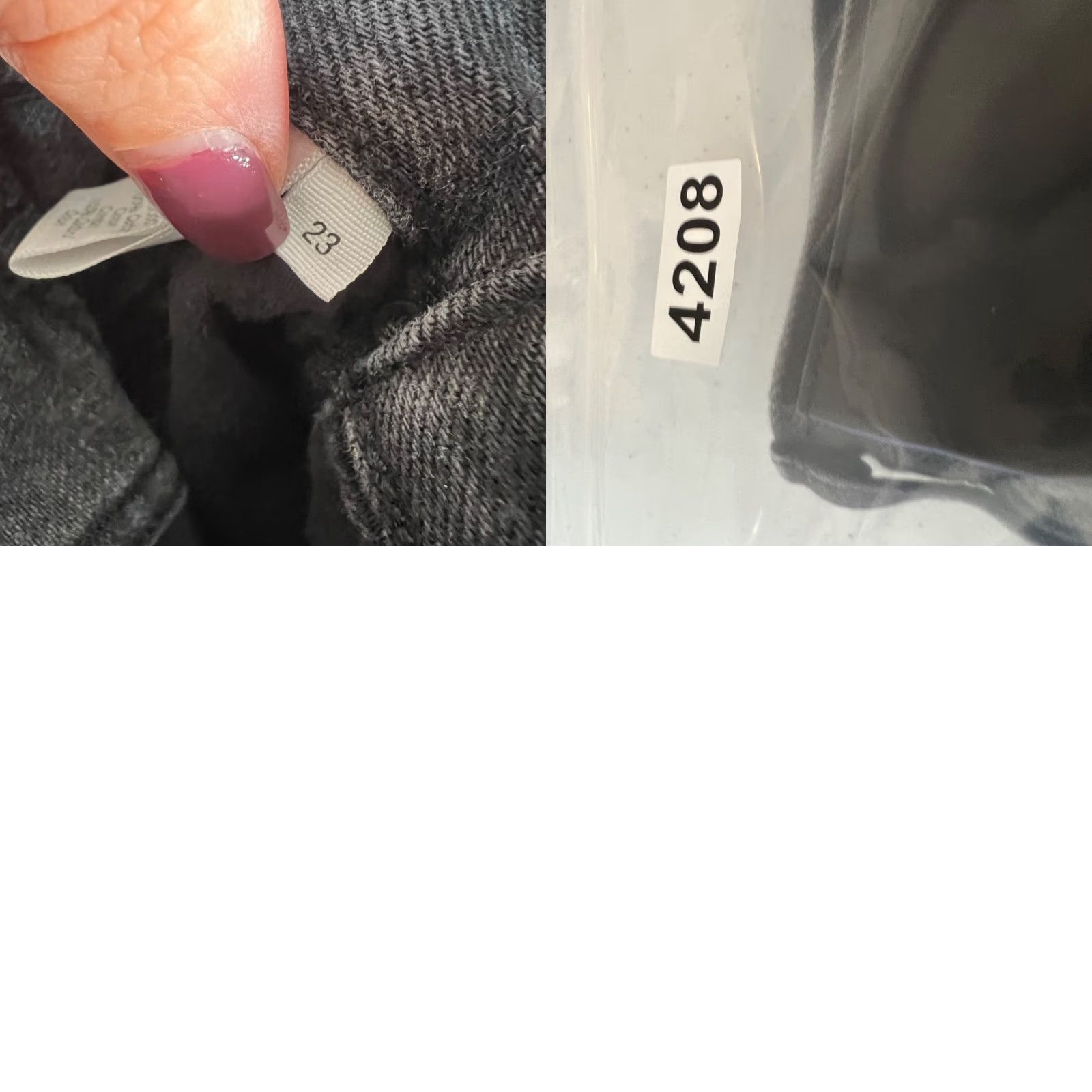 Rag & Bone Rag & Bone Womens Size 23 Maya High-Rise Straight Jeans Two Tone Black Denim Size 40" / US 18 - 9 Thumbnail