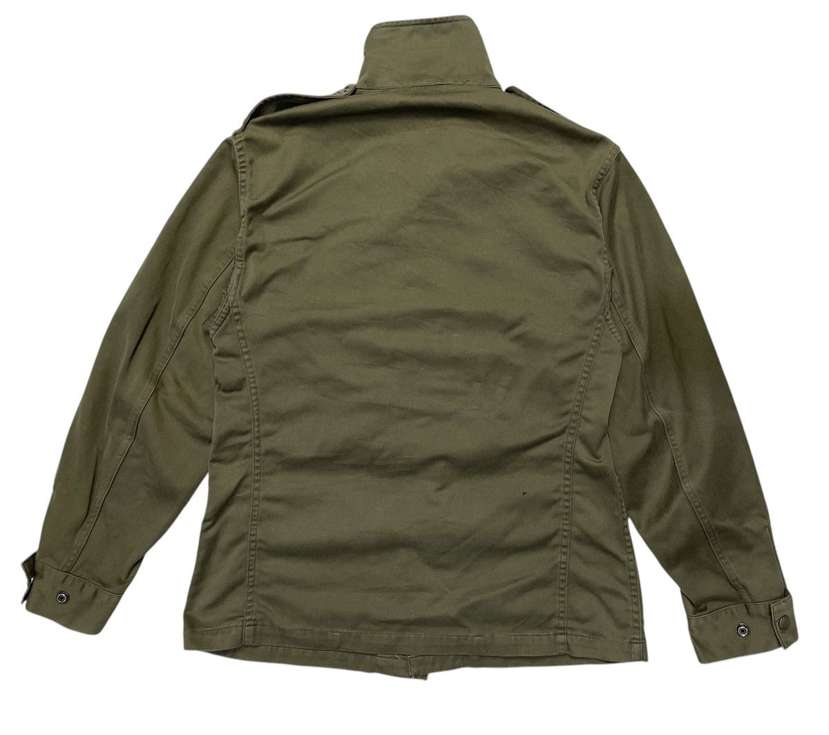 Vintage 60s Vintage French Army Military Olive M43 Jacket Size US S / EU 44-46 / 1 - 2 Thumbnail