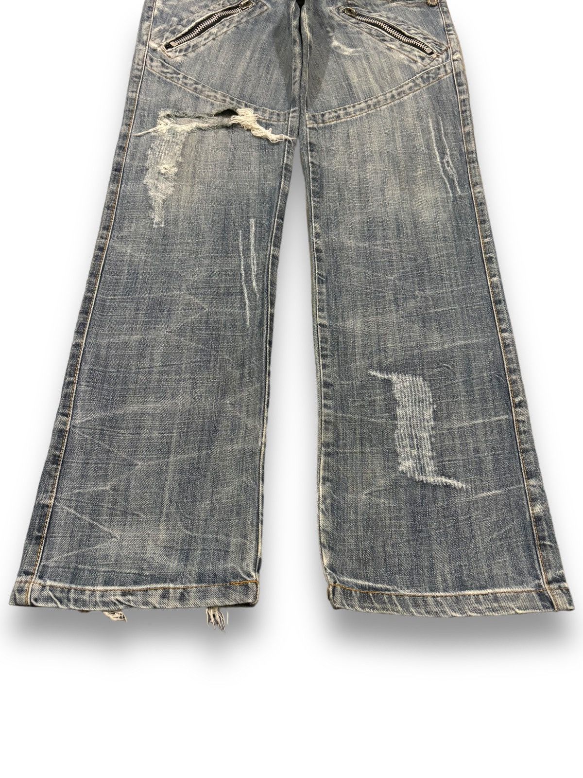 Diesel Vintage Hod-Way Industry Cracked Wash Loose Distressed Jeans Size US 30 / EU 46 - 8 Thumbnail