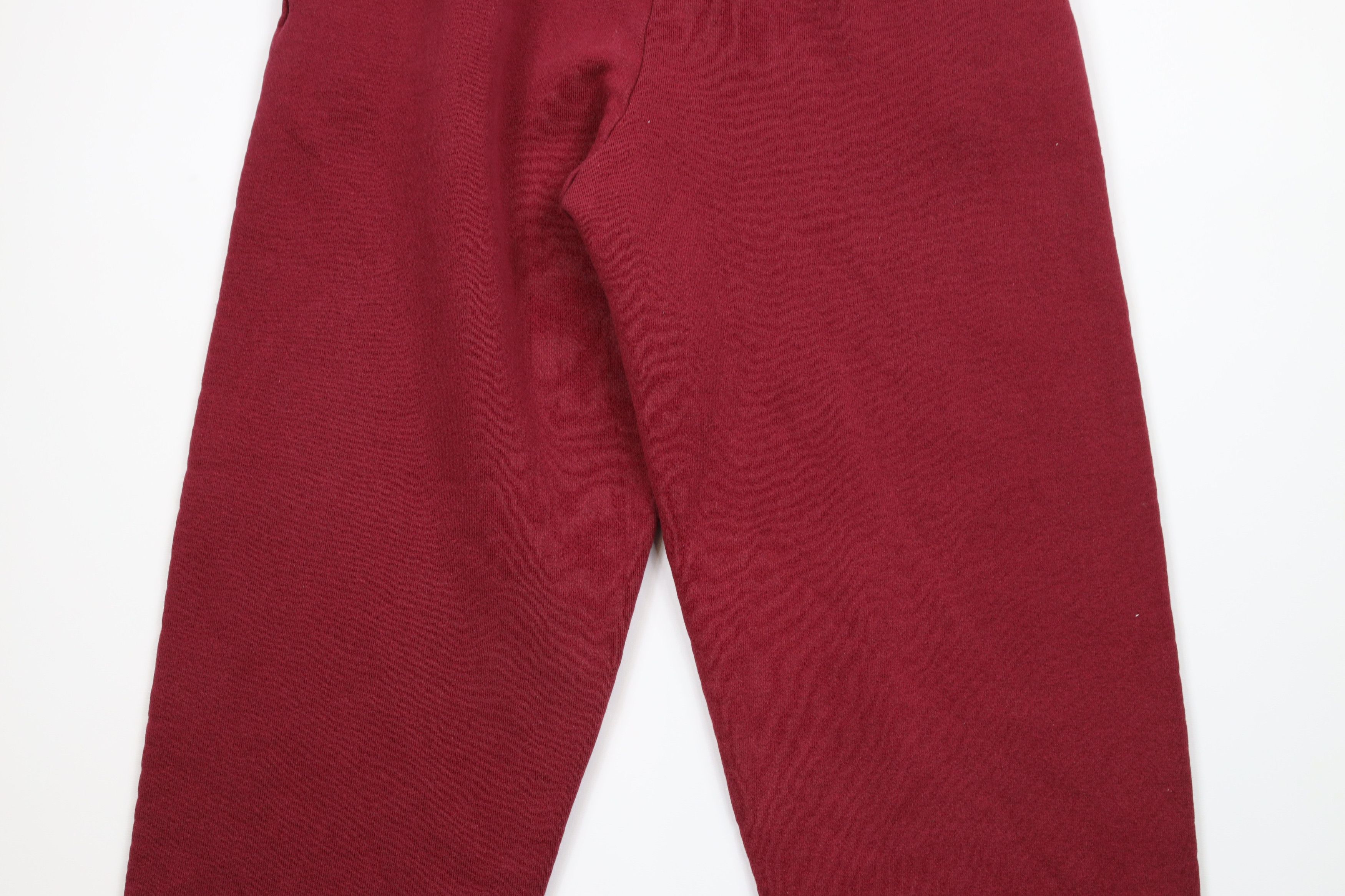 Vintage Vintage 90s Streetwear Heavyweight Sweatpants Joggers Red Size US 34 / EU 50 - 10 Thumbnail