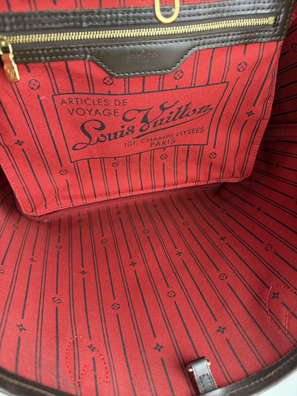 Louis Vuitton Louis Vuitton damier ebene neverfull mm tote bag Size ONE SIZE - 18 Thumbnail
