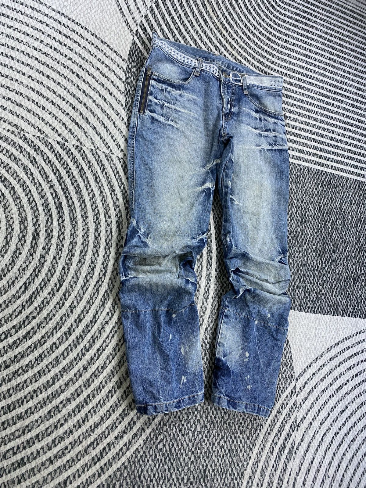 PPFM Vintage PPFM Curve Distressed Denim Pants Size US 32 / EU 48 - 3 Thumbnail