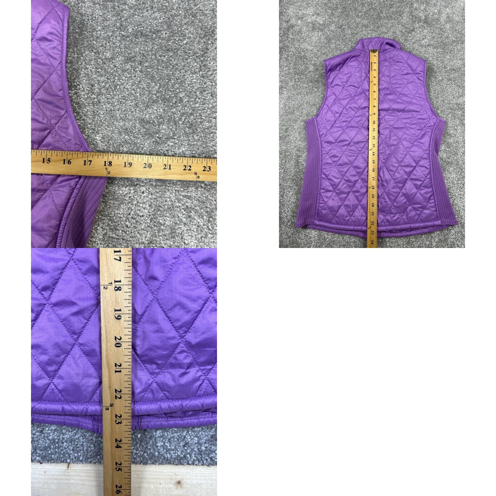 Vintage L.L.Bean Vest Womens Small Petite Purple Quilted Full Zip Size S / US 4 / IT 40 - 8 Thumbnail