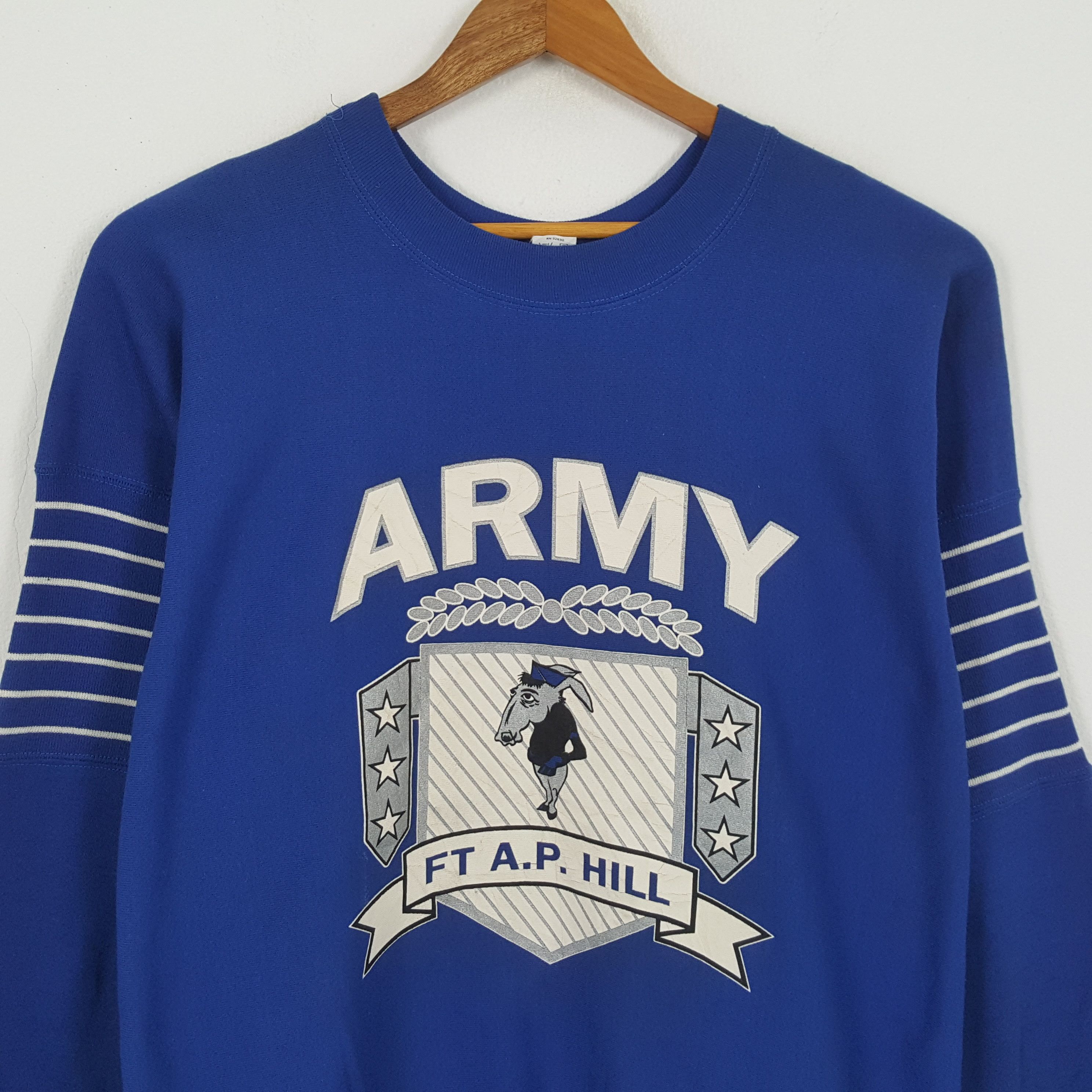 Vintage Vintage 90's ARMY FT A.P HILL American Army Promo Sweatshirt Size US XXL / EU 58 / 5 - 2 Thumbnail