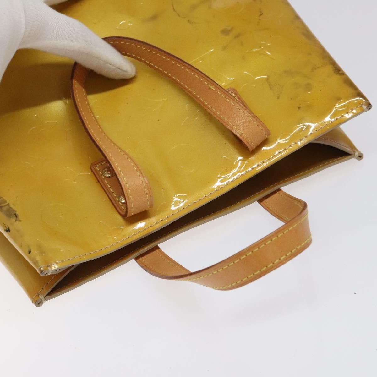 Louis Vuitton LOUIS VUITTON Monogram Vernis Reade PM Hand Bag Beige M91334 Size ONE SIZE - 6 Thumbnail