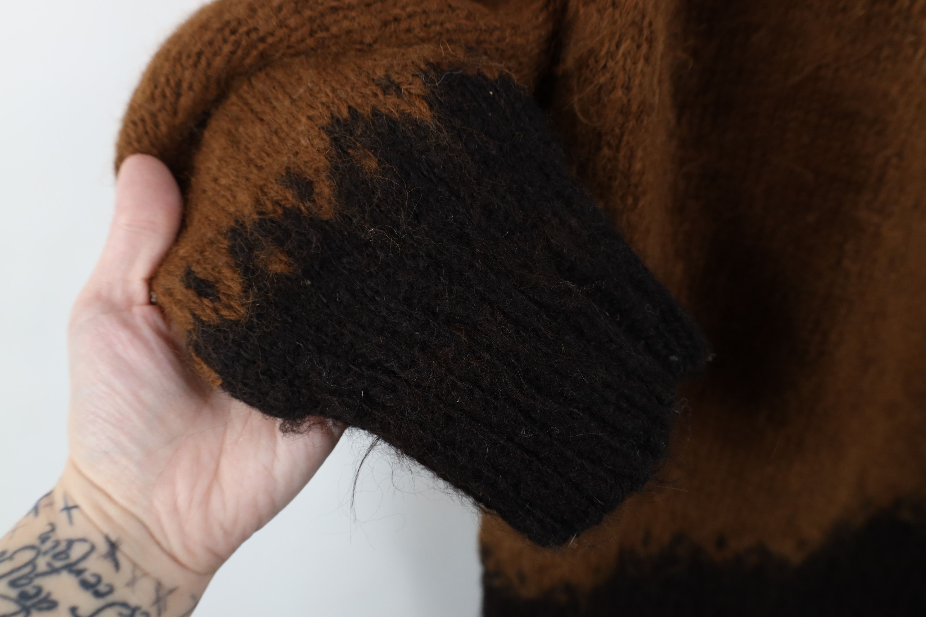 Vintage Vintage 90s Streetwear Alpaca Wool Knit Crewneck Sweater Size L / US 10 / IT 46 - 5 Thumbnail