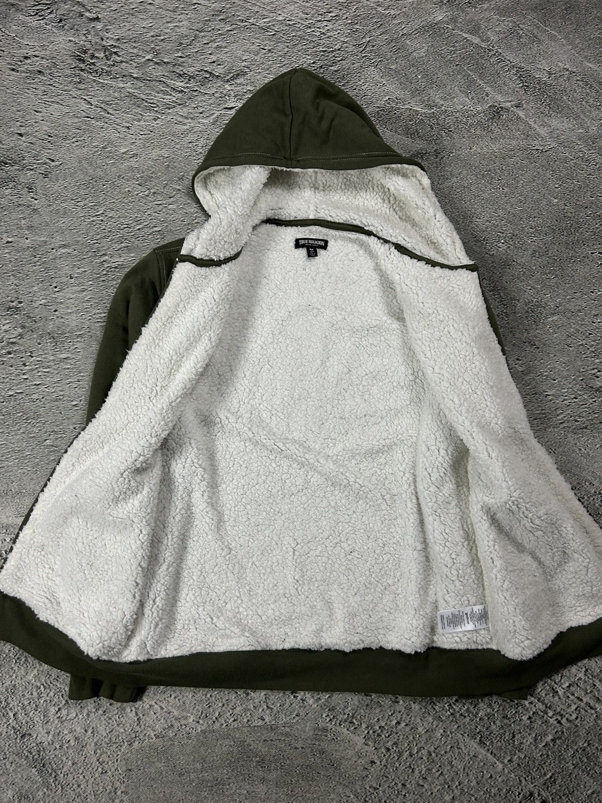 True Religion True Religion zip hoodie big logo vintage sherpa green Y2K Size US L / EU 52-54 / 3 - 5 Thumbnail