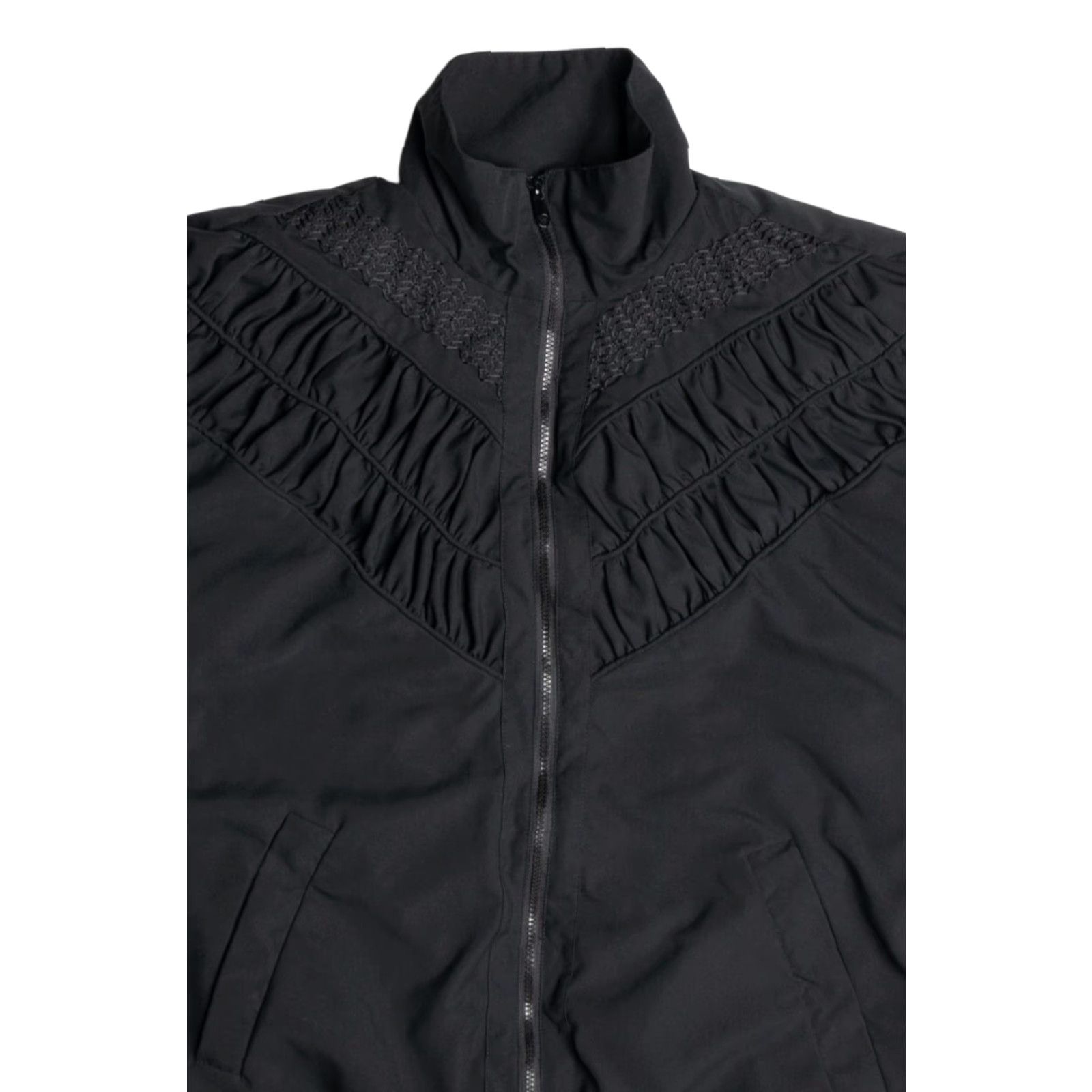 Etro VINTAGE Teddi Black Lightweight Jacket Medium - Retro 80s Style Zip Up Mens Womens Size US M / EU 48-50 / 2 - 2 Thumbnail