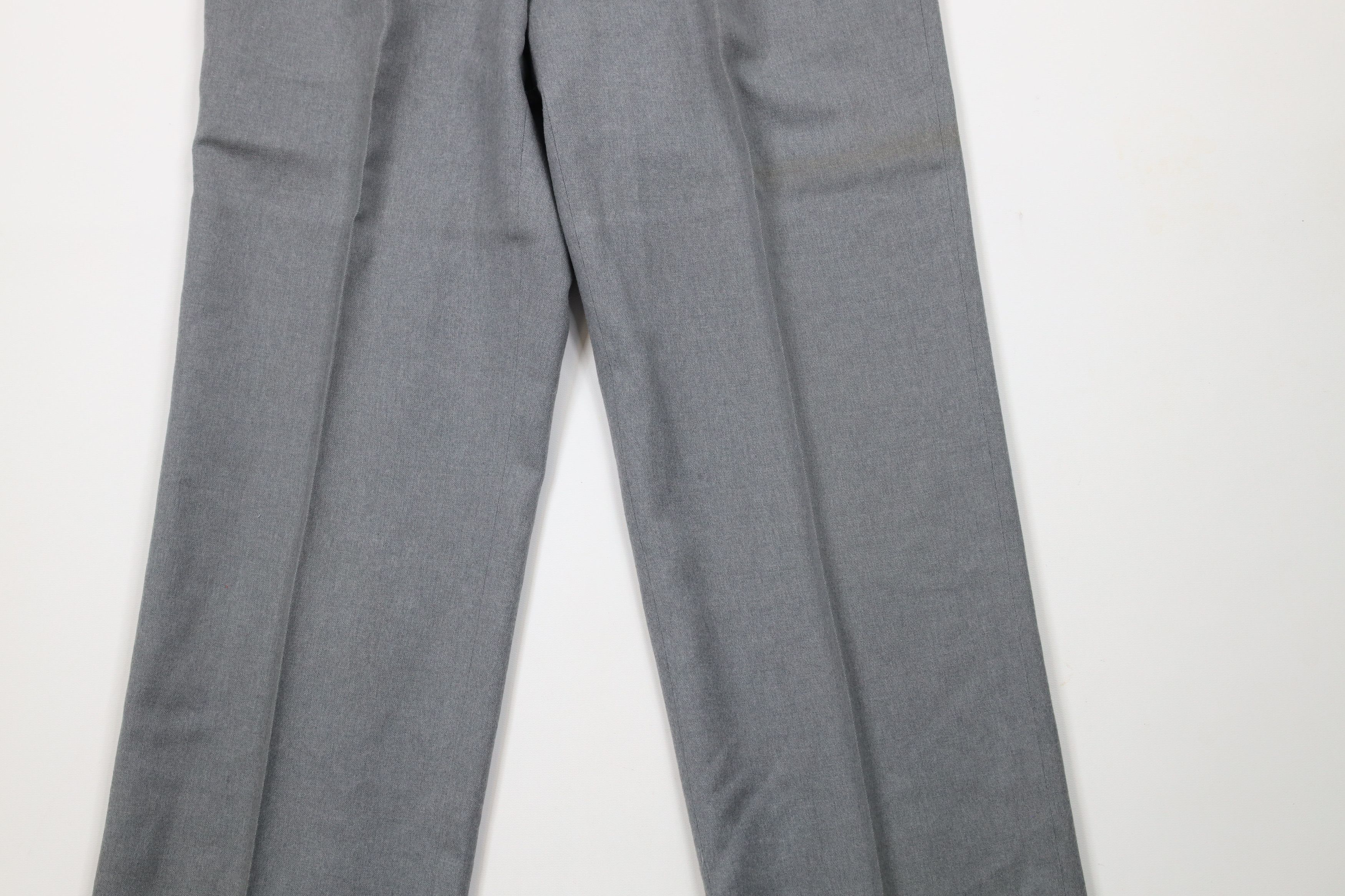 Vintage Vintage 70s Streetwear Pleated Straight Leg Chino Pants Gray Size US 28 / EU 44 - 3 Thumbnail