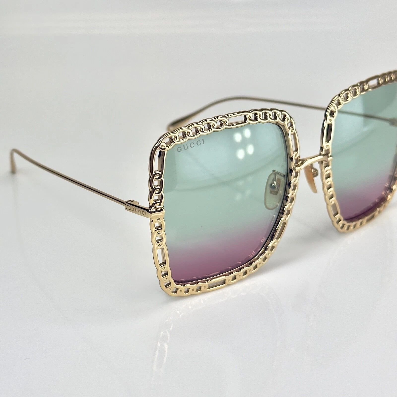 Gucci GUCCI GG1033S 1033 Gold Pink Detachable Necklace Pendant Size ONE SIZE - 7 Thumbnail
