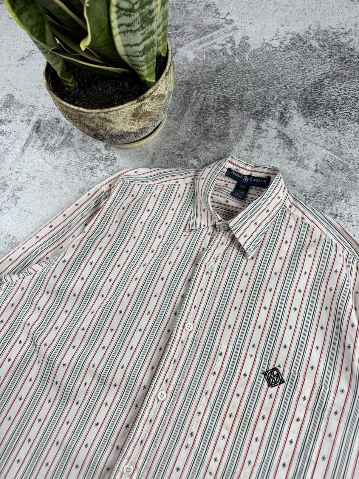 Polo Ralph Lauren Polo Ralph Lauren Made in Italy Striped Longsleeve Shirt Size US M / EU 48-50 / 2 - 7 Thumbnail