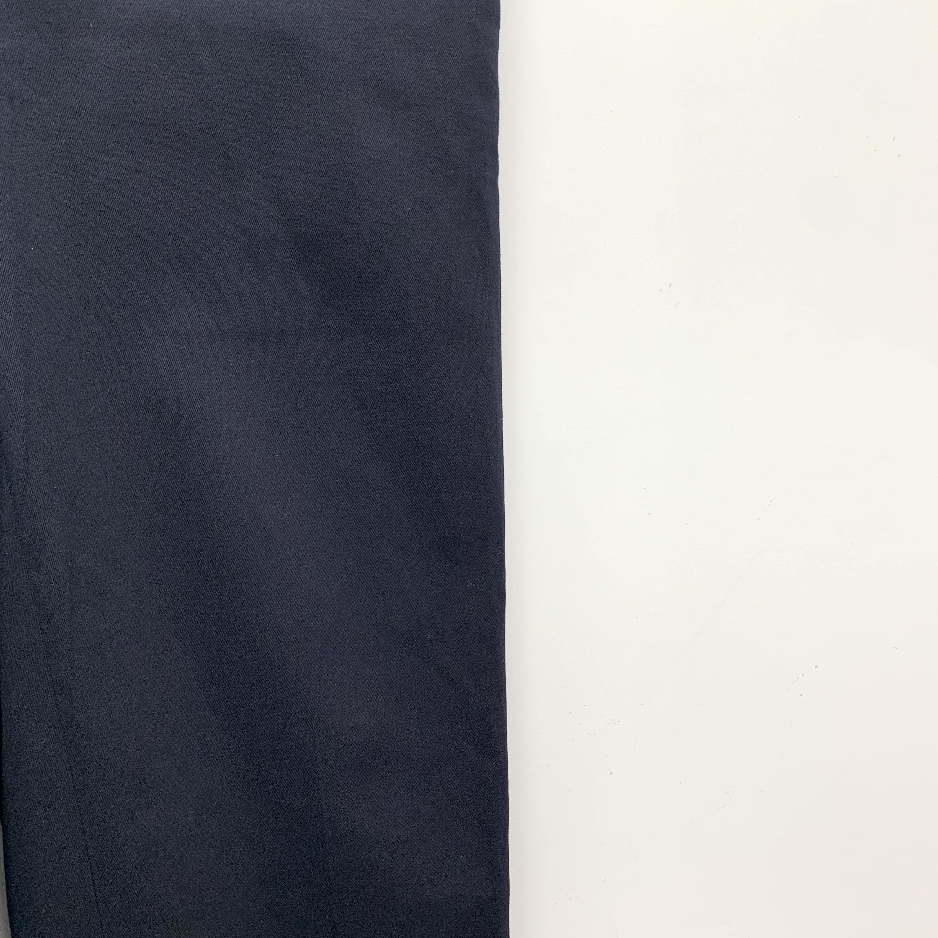 Thom Browne Thom Browne Navy-Blue Cotton Trousers (Size 40) Size 27" / US 4 / IT 40 - 6 Thumbnail