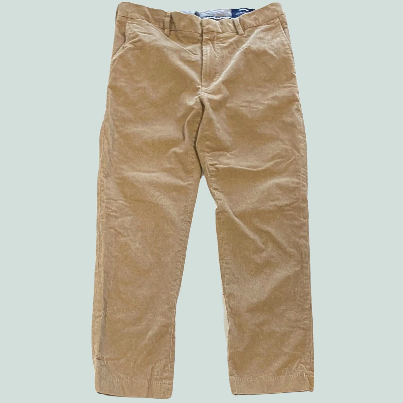 Lands' End Lands' End Corduroy Pants Men 34 Beige Tan Flat Front Straight Leg 28.5 Inseam Regular Belt Loops Size US 34 / EU 50 - 1 Thumbnail