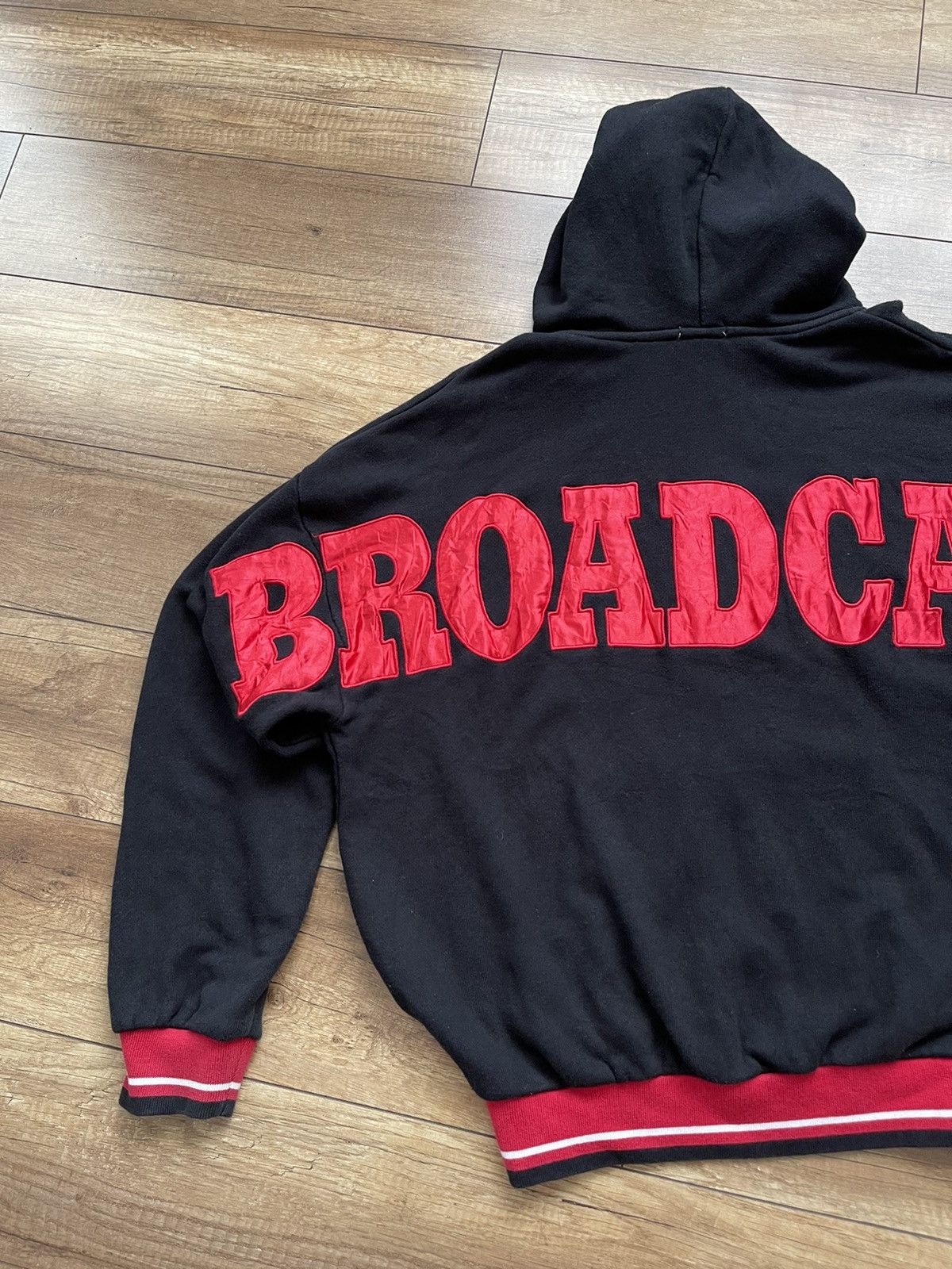 Vintage Gyda Broadcast Japanese Zip Hoodie Big Logo Size XL / US 12-14 / IT 48-50 - 4 Thumbnail
