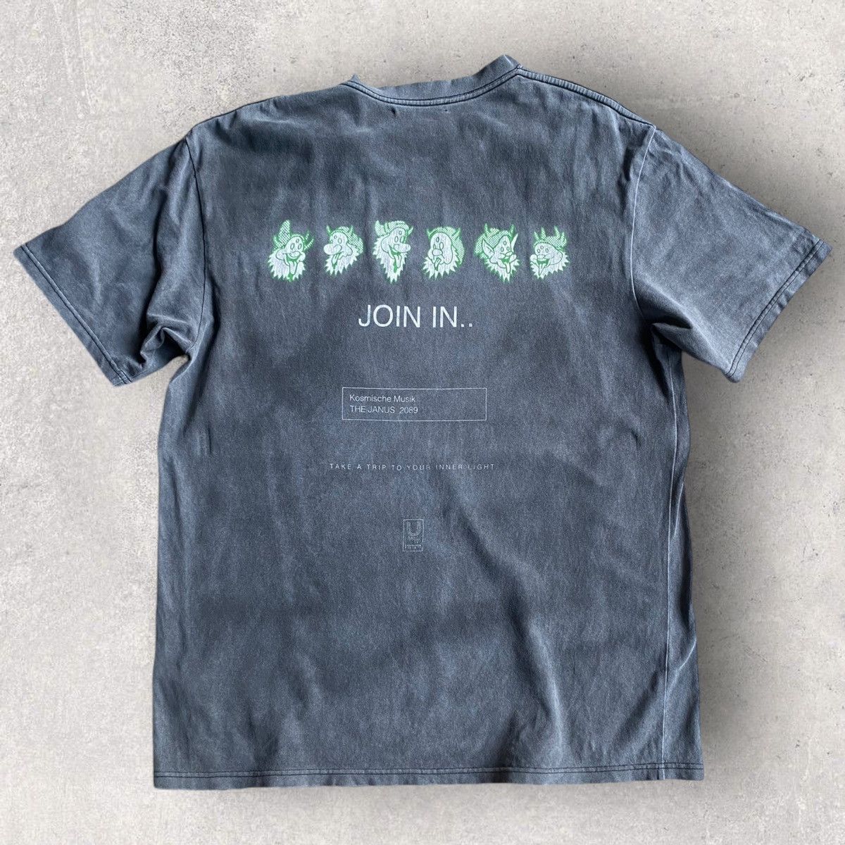 Undercover SS18 The Janus Grey Acid Wash Oversize Tee Size US L / EU 52-54 / 3 - 2 Thumbnail