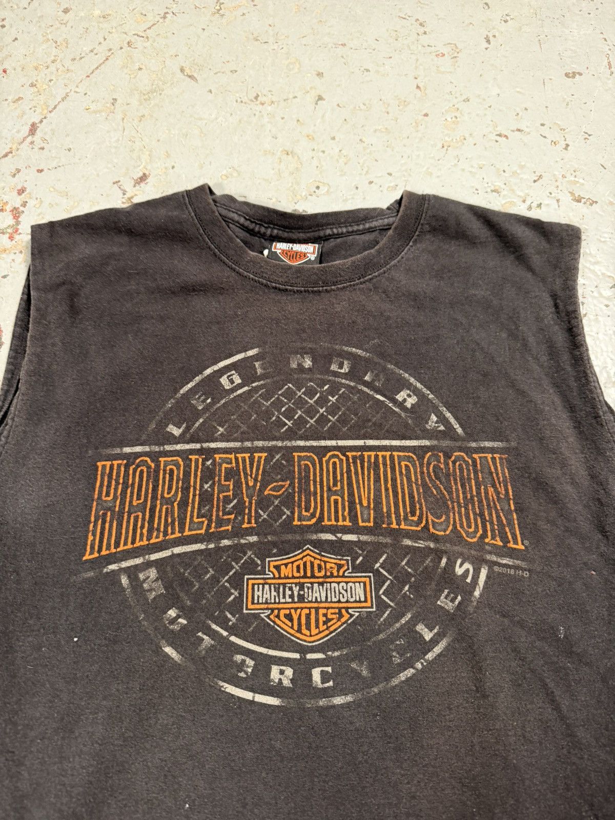Vintage Vintage Harley Davidson Cutoff Tee Size US L / EU 52-54 / 3 - 4 Thumbnail