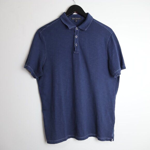 Robert Barakett Robert Barakett Dunlevy Cotton Polo Navy Blue Collared Shirt Size US M / EU 48-50 / 2 - 1 Thumbnail