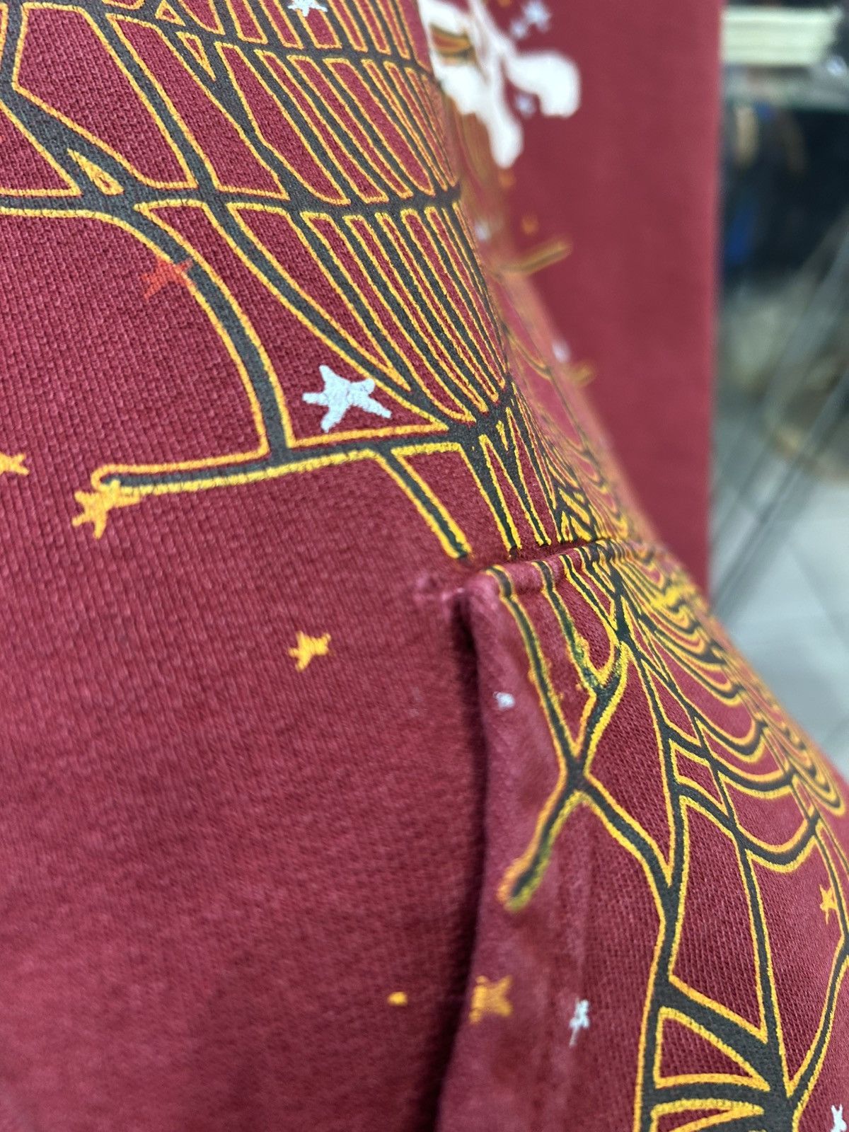 Sp5der Sp5der burgundy hoodie Size US XL / EU 56 / 4 - 5 Thumbnail