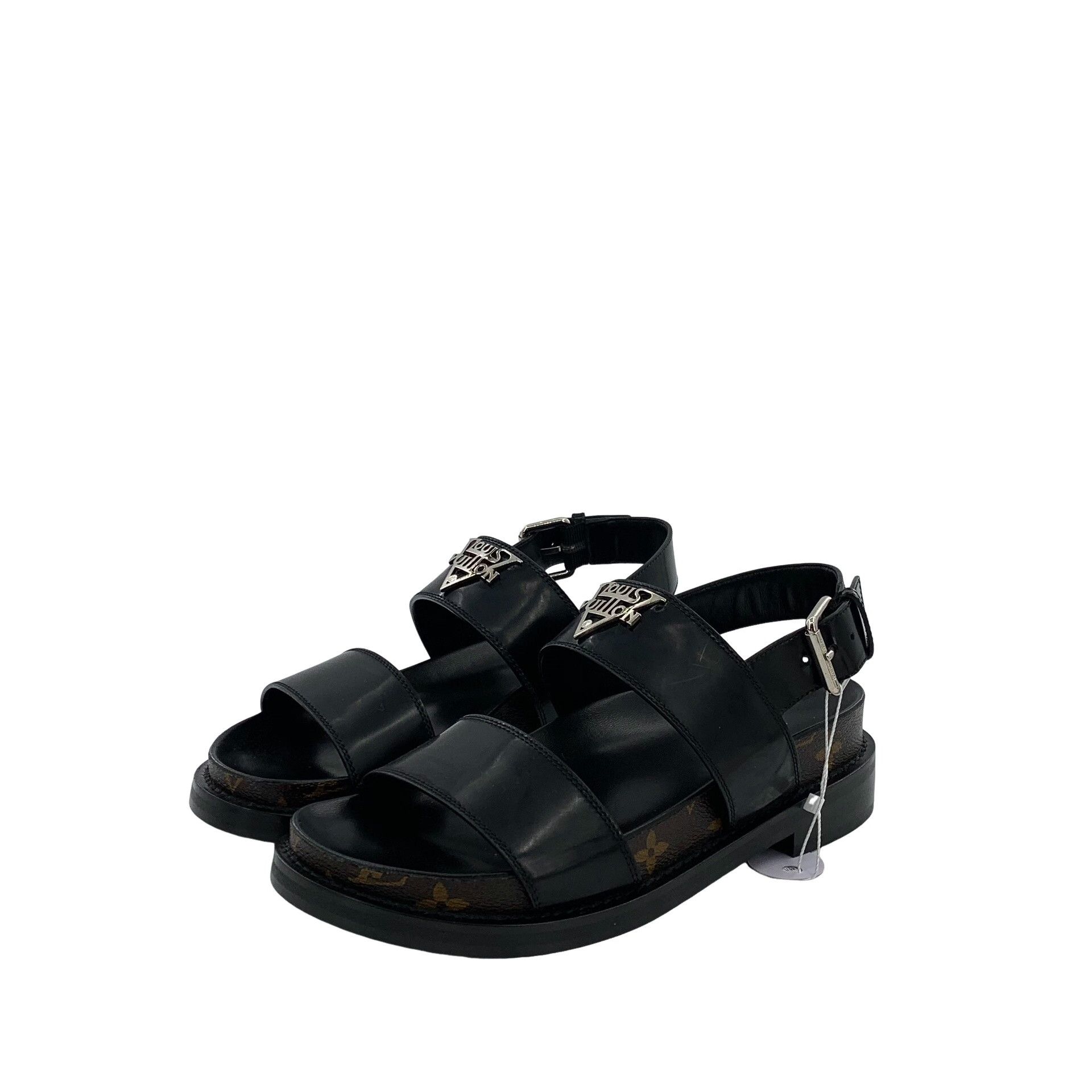 Louis Vuitton Louis Vuitton Crossroads Monogram Buckle Sandals 38 Size US 8 / IT 38 - 1 Thumbnail