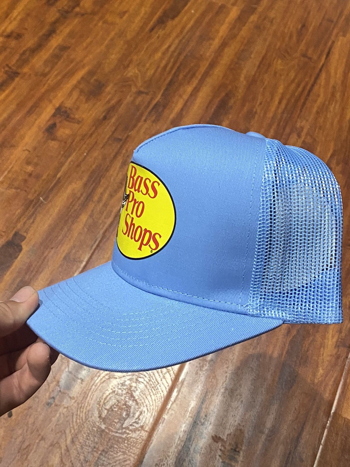 Bass Pro Shops Bass, pro shop, trucker hat color, light blue Size ONE SIZE - 3 Thumbnail