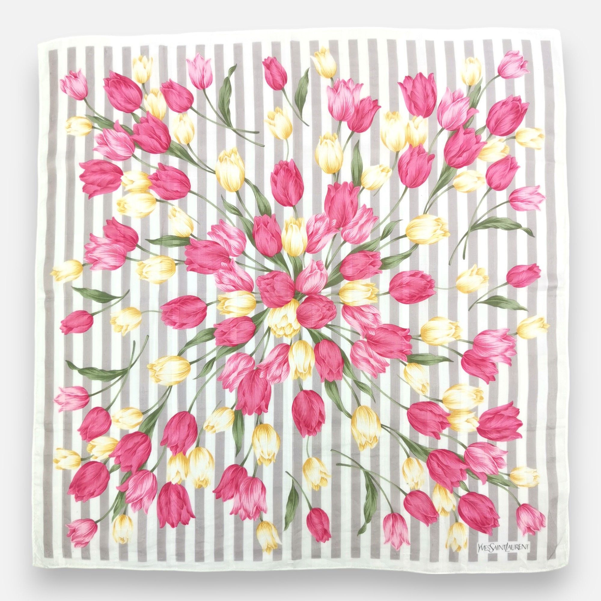 Japanese Brand Vintage Yves Saint Laurent Handkerchief Pocketsquare Bandana Size ONE SIZE - 3 Thumbnail