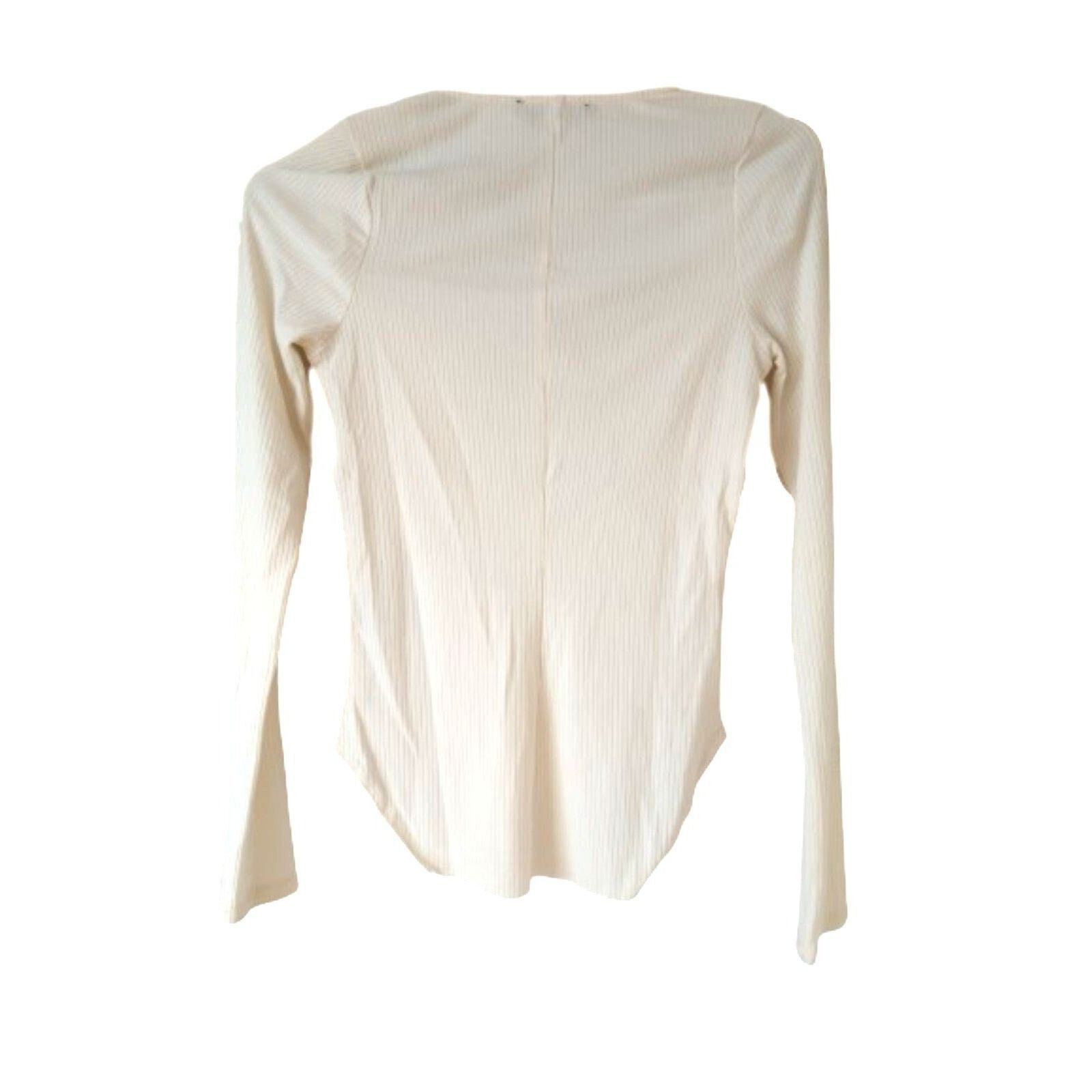 The Unbranded Brand Mixed threads Los Angeles long sleeve beige Crop top M Size M / US 6-8 / IT 42-44 - 2 Thumbnail