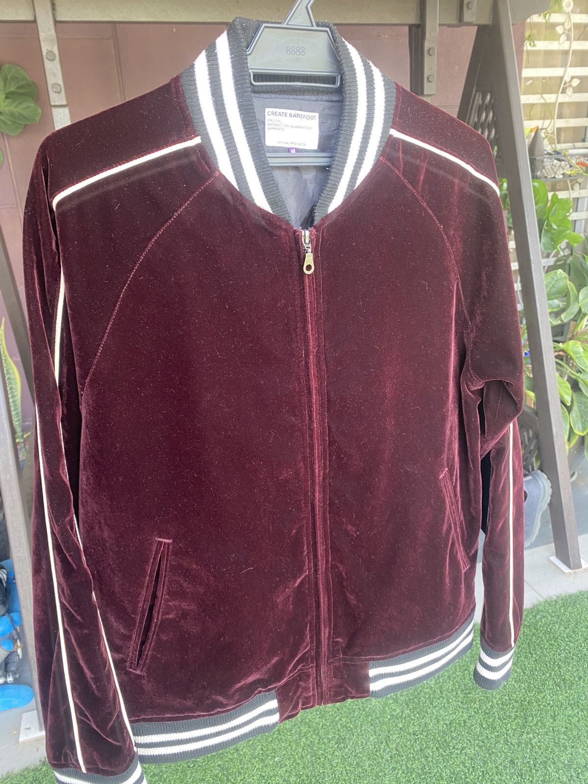 Japanese Brand Velvet Burgundy Jacket Size US M / EU 48-50 / 2 - 1 Thumbnail