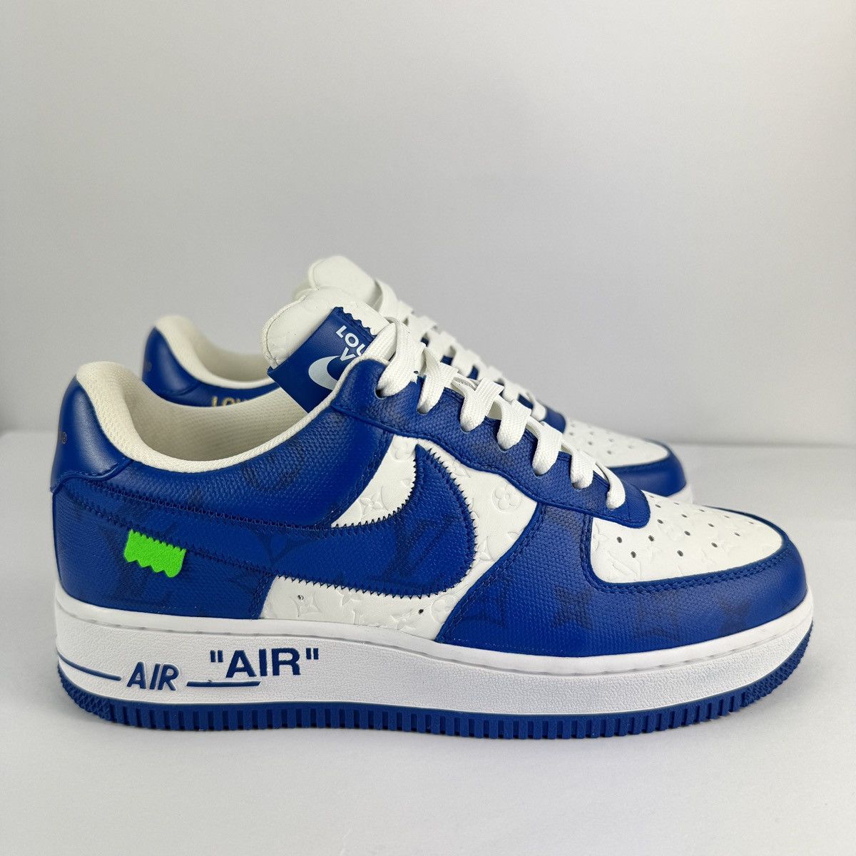 Louis Vuitton LOUIS VUITTON X NIKE AIR FORCE 1 BLUE SNEAKERS Size US 7 / EU 40 - 1 Thumbnail
