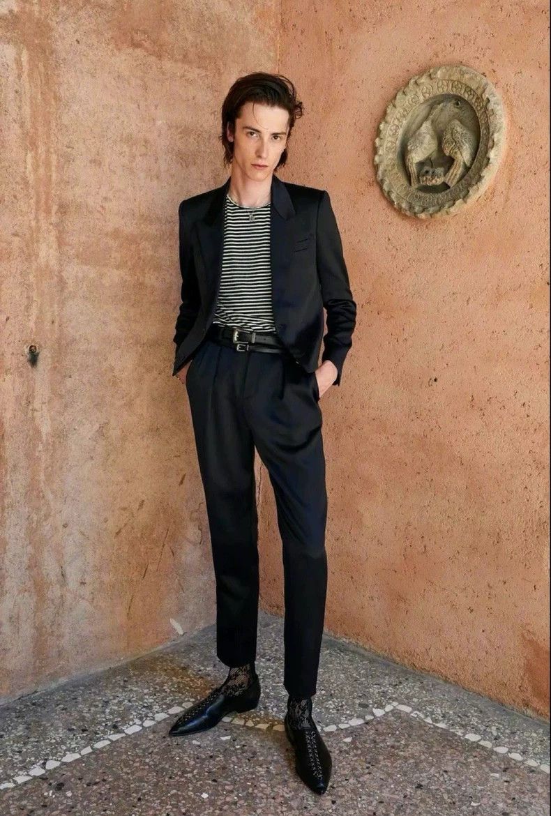 Saint Laurent Paris Saint Laurent Paris size US 46 Spring/Summer 22 Black Stri Size US 30 / EU 46 - 7 Thumbnail