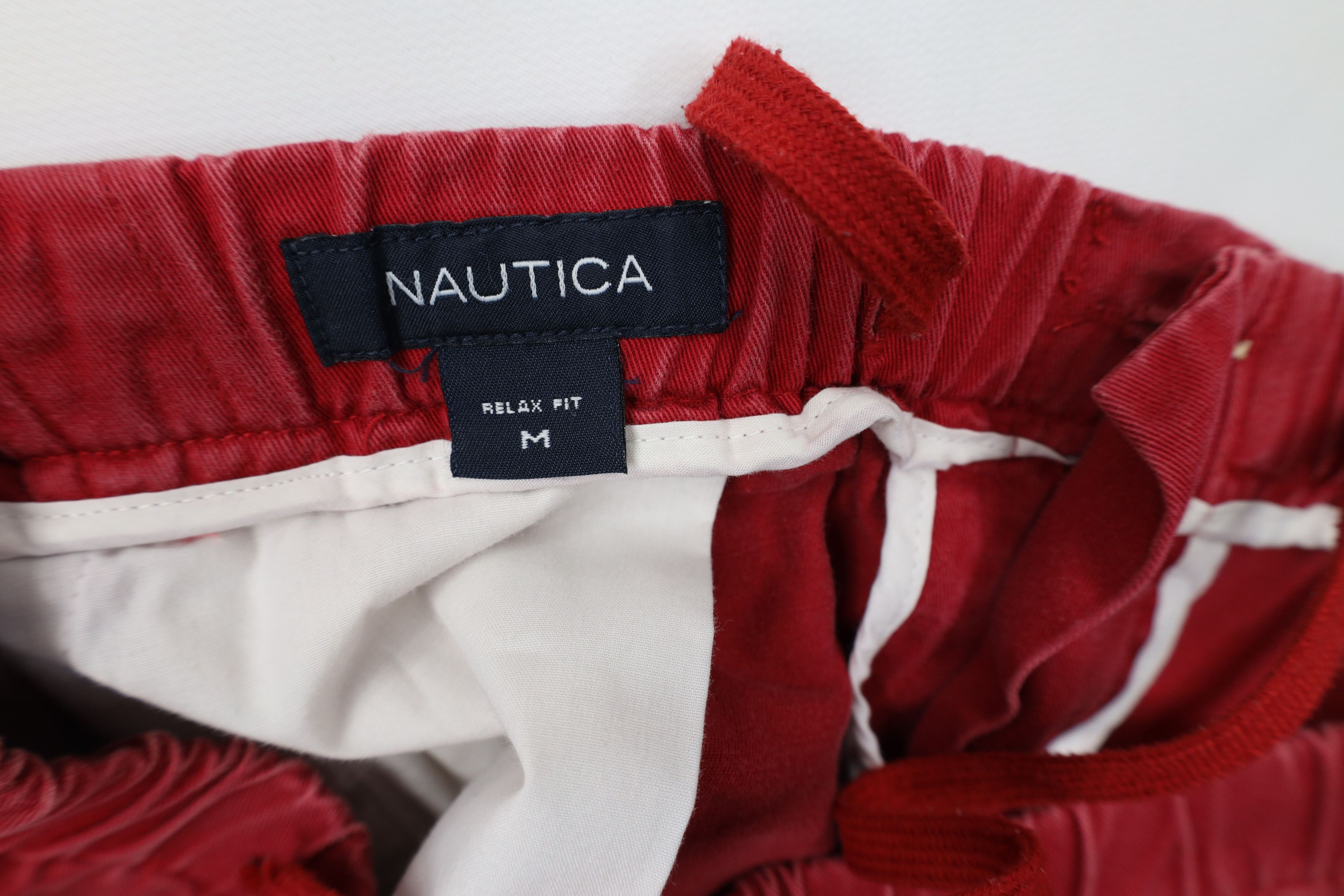 Nautica Vintage 90s Nautica Relaxed Fit Above Knee Shorts Red Cotton Size US 32 / EU 48 - 8 Thumbnail