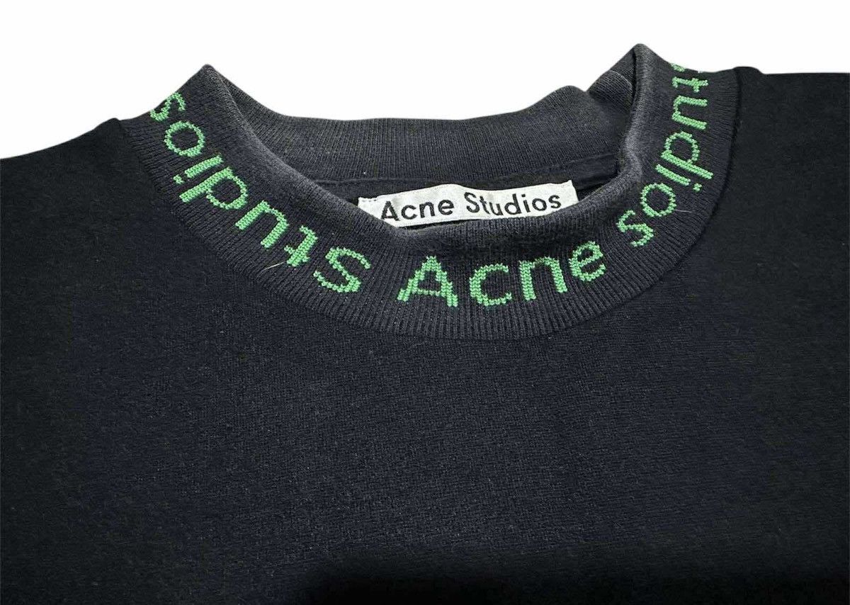 Acne Studios 🔥Acne Studios Navid Tee Mock Neck Spell Out Size US M / EU 48-50 / 2 - 3 Thumbnail