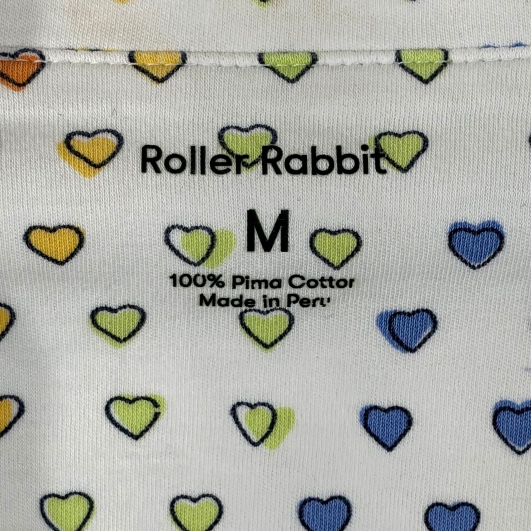 Vintage VINTAGE Roller Rabbit Pajama Top Womens M Pima Cotton Rainbow Button Down Size M / US 6-8 / IT 42-44 - 3 Thumbnail