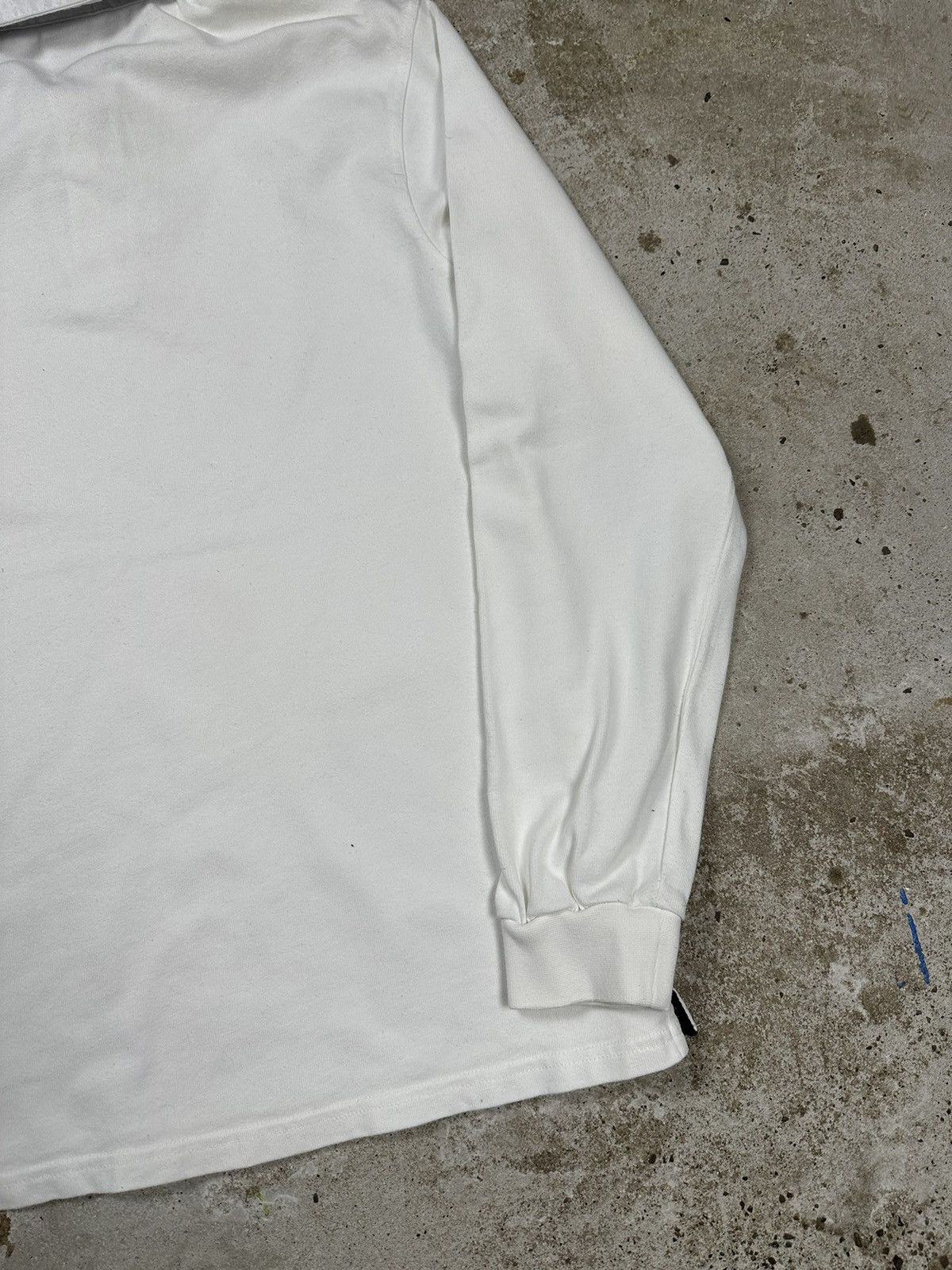 Nike Vintage Y2K Nike Polo Rugby Long Sleeve Tee White Swoosh Size US M / EU 48-50 / 2 - 9 Thumbnail