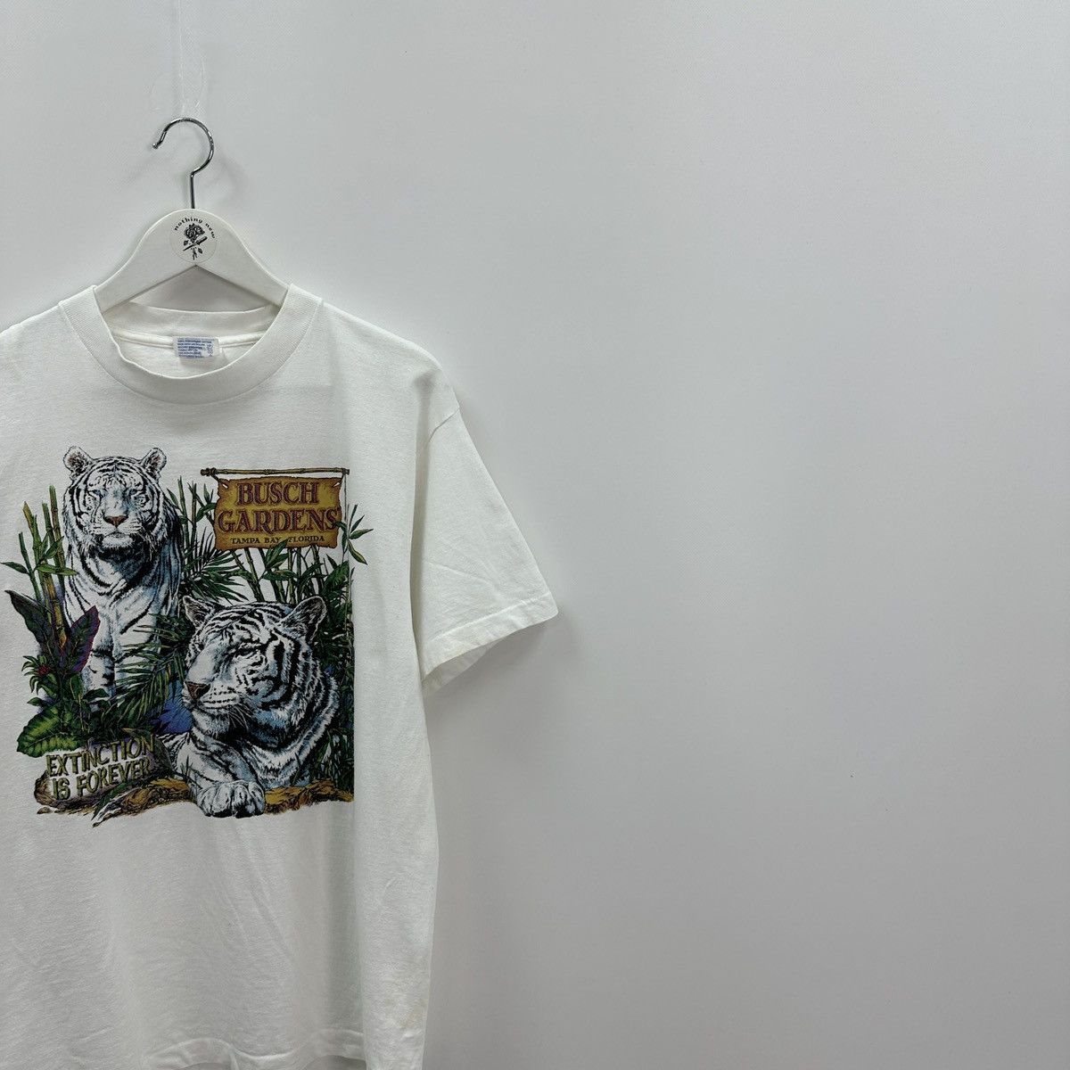 Vintage Vintage 90s Busch Gardens Bengal Tiger graphic tee y2k anima Size US L / EU 52-54 / 3 - 2 Thumbnail
