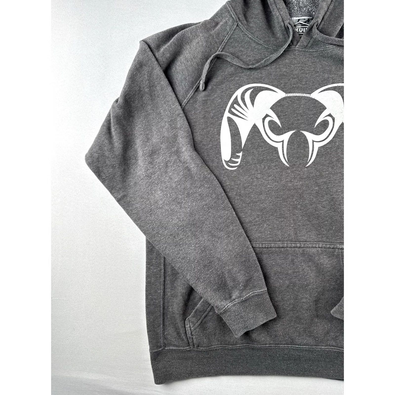 Logo 7 KUIU Ram Logo Hoodie Mens L Gray Pullover Sweatshirt Size US L / EU 52-54 / 3 - 3 Thumbnail