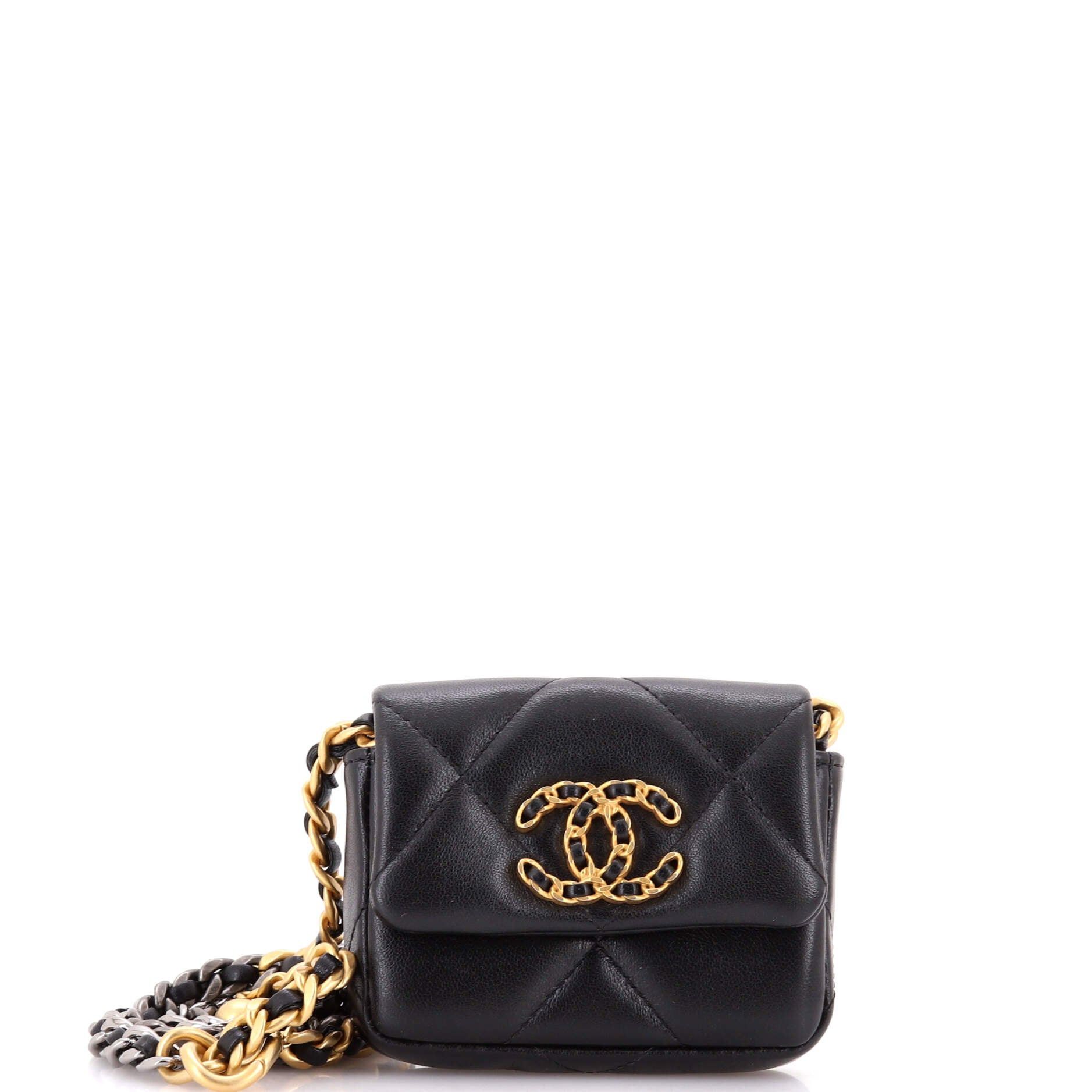 Chanel 19 Convertible Flap Coin Purse With Chain Size ONE SIZE - 1 Thumbnail