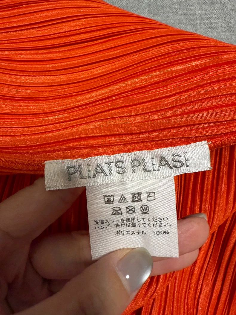 Issey Miyake Issey Miyake size:3 Orange pleated top Size XS / US 0-2 / IT 36-38 - 3 Thumbnail