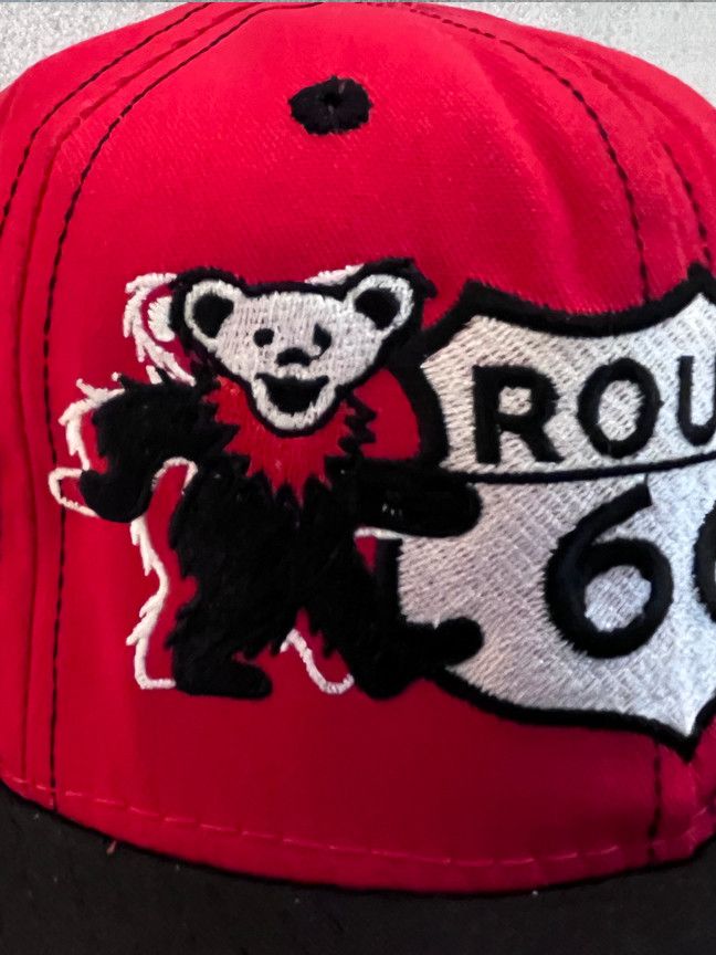 AllMyHatsAreDead AllMyHatsAreDead Route 66 Dancing Bear Snapback Hat Size ONE SIZE - 4 Thumbnail