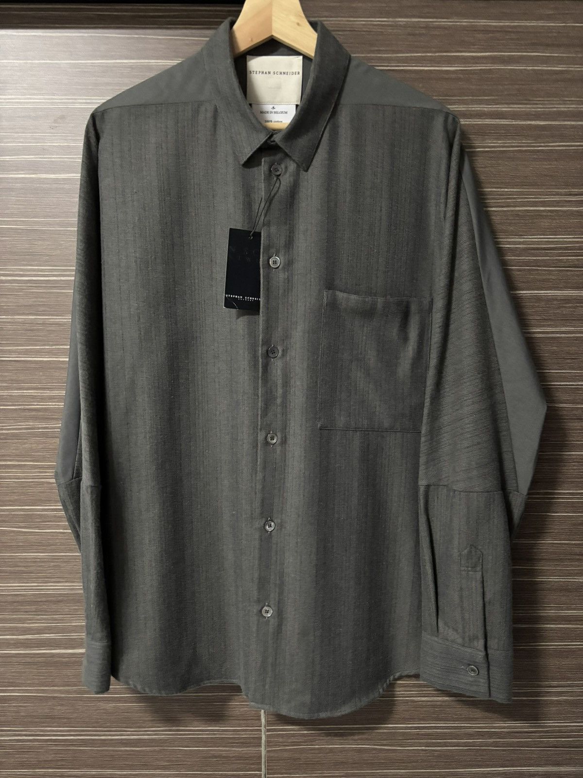 Stephan Schneider Stephan Schneider Gray Cotton Shirt Size US M / EU 48-50 / 2 - 1 Thumbnail