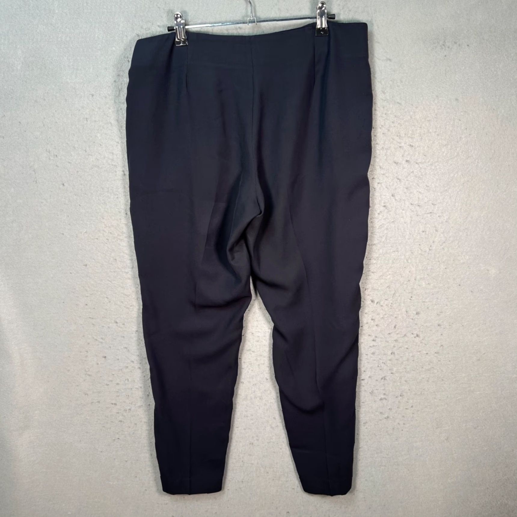Theory Theory Womens Dress Pants Blue Tapered Leg 10 Adult Regular Wool Polyester Dress Pants Womens Mens (adjusted for gender at end) Size 32" / US 10 / IT 46 - 2 Thumbnail