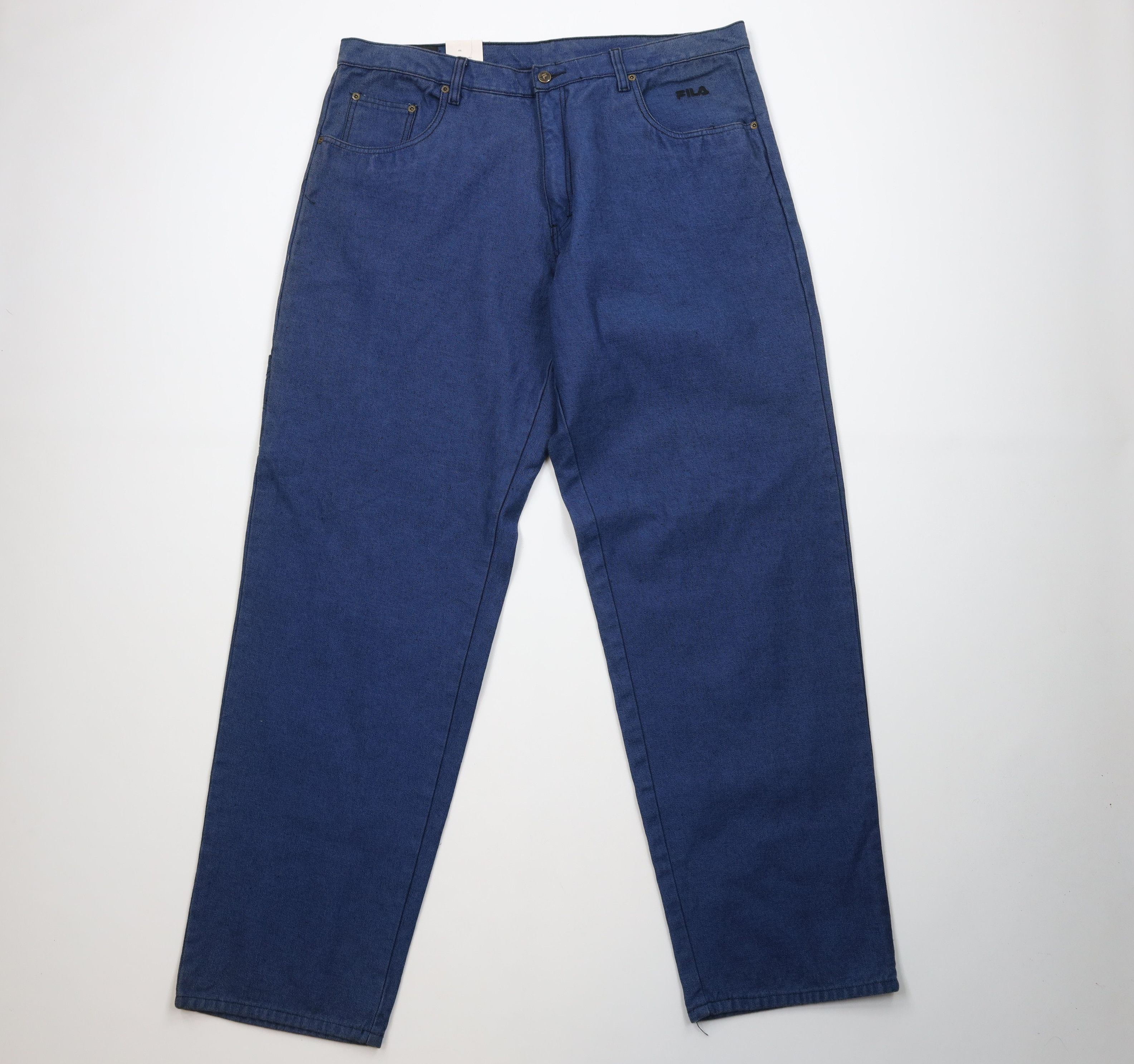 Fila Deadstock Vintage 90s Fila Baggy Wide Leg Skateboard Jeans Size US 42 / EU 58 - 1 Thumbnail