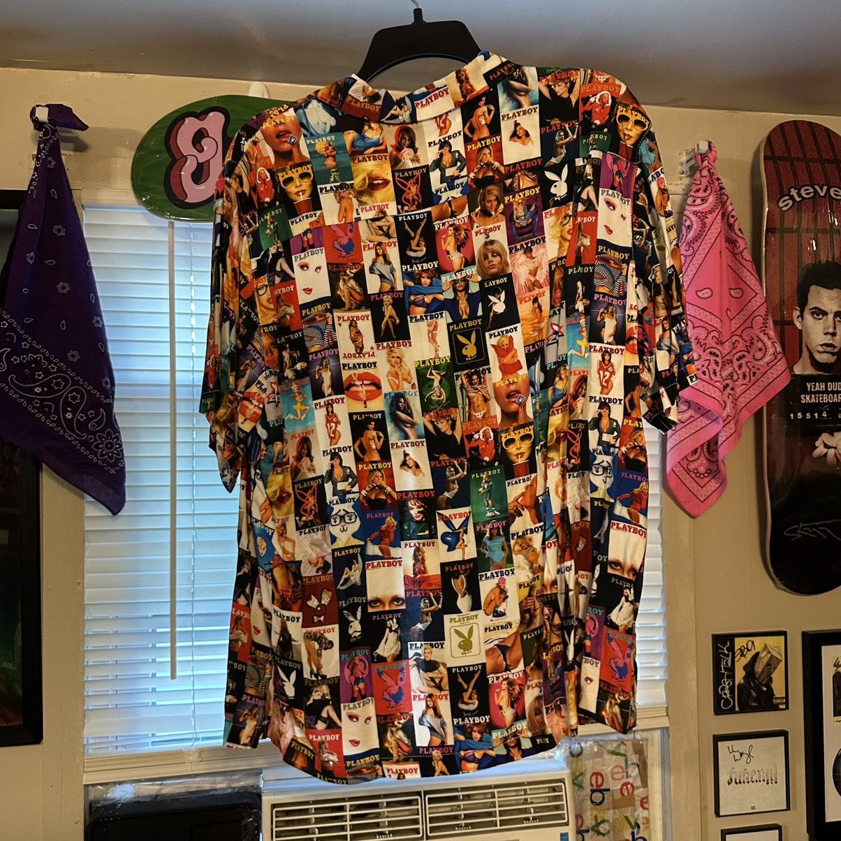 Playboy PLAYBOY By PacSun Cover Collage Camp Shirt Size US M / EU 48-50 / 2 - 2 Thumbnail