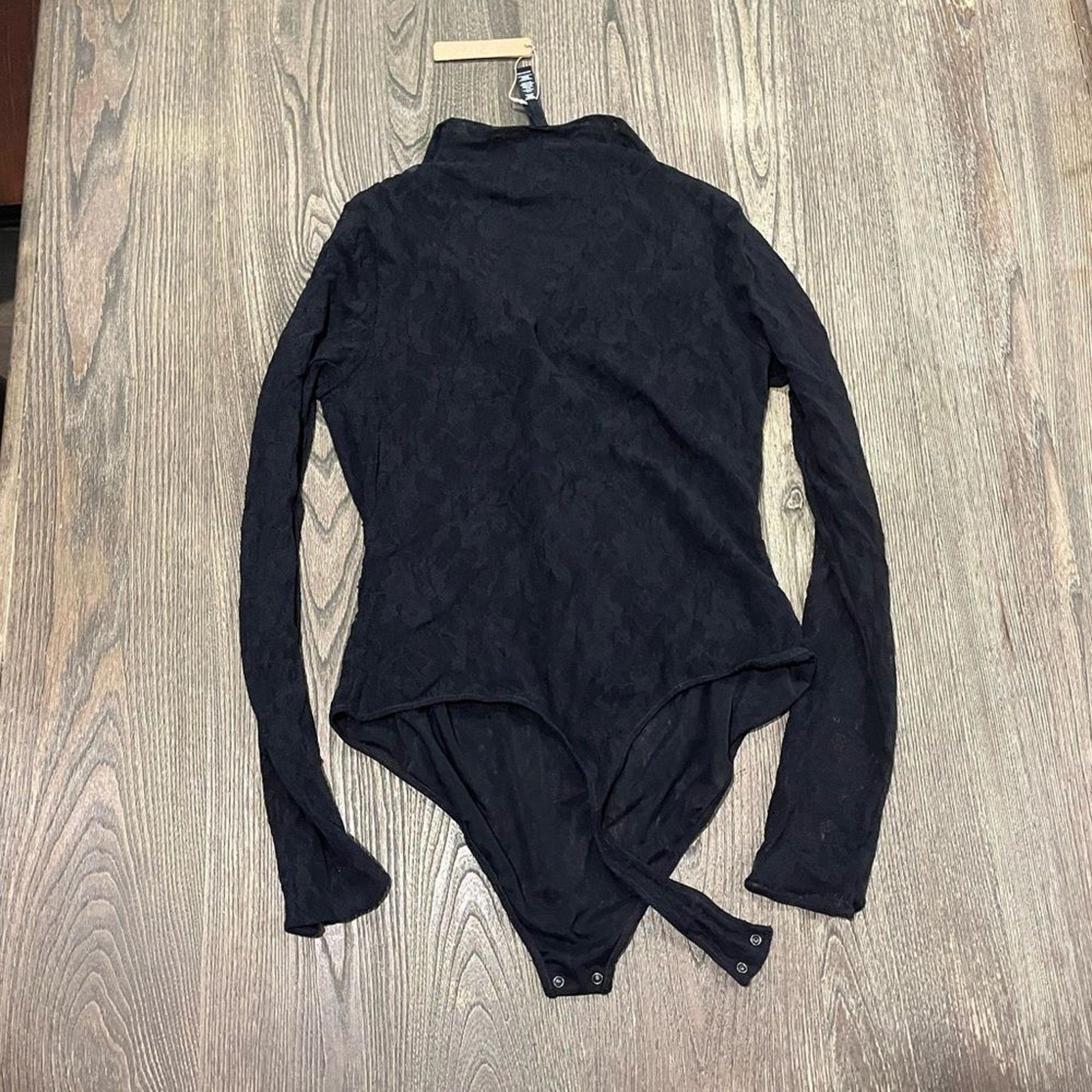 SKIMS NWT Skims Stretch Lace Lined Thong Boysuit Onyx Size 2X Size XXL / US 16-18 / IT 52-54 - 5 Thumbnail