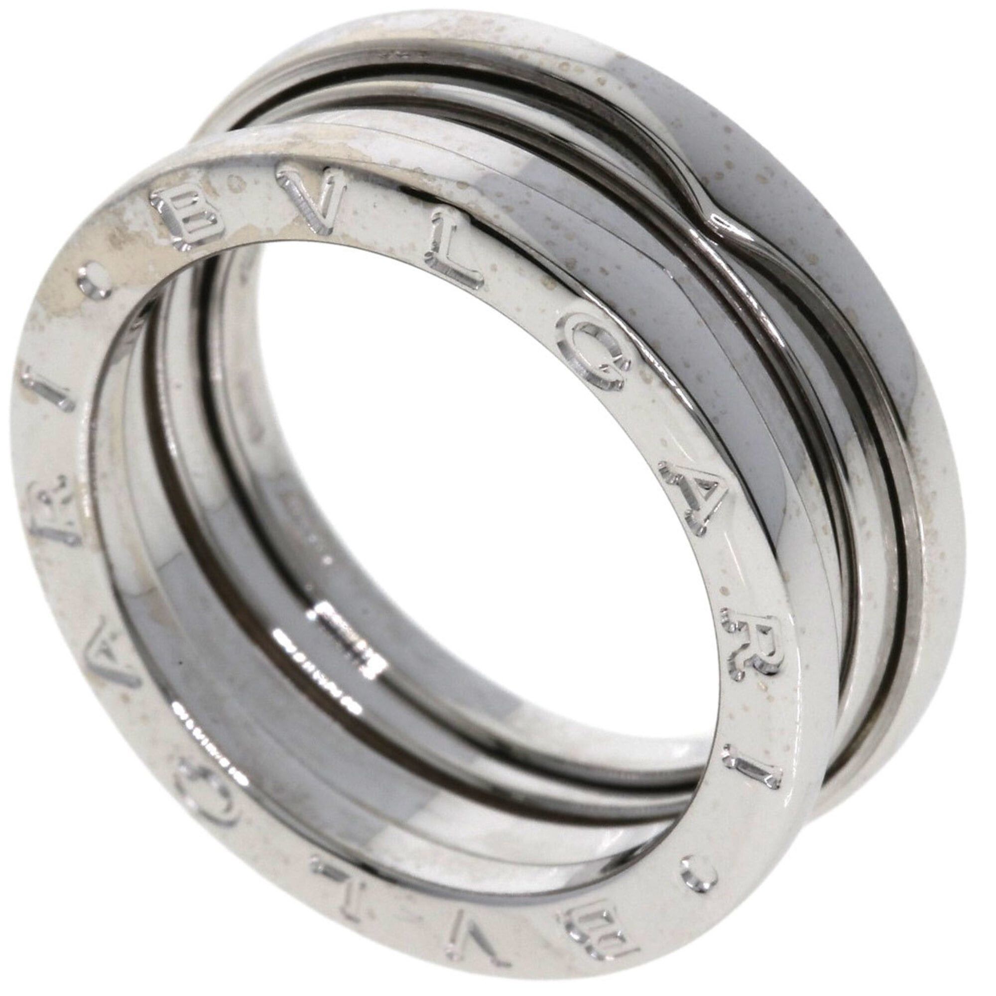 Bvlgari BVLGARI B-zero1 2-band ring #55, 18K white gold, women's. Size ONE SIZE - 1 Thumbnail