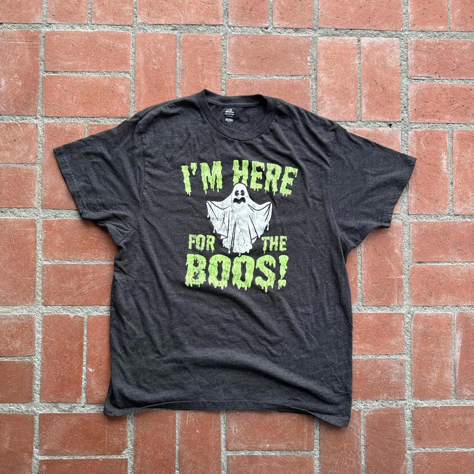 Designer Funny Halloween “I’m here for the BOOs” tee Size US XL / EU 56 / 4 - 1 Thumbnail