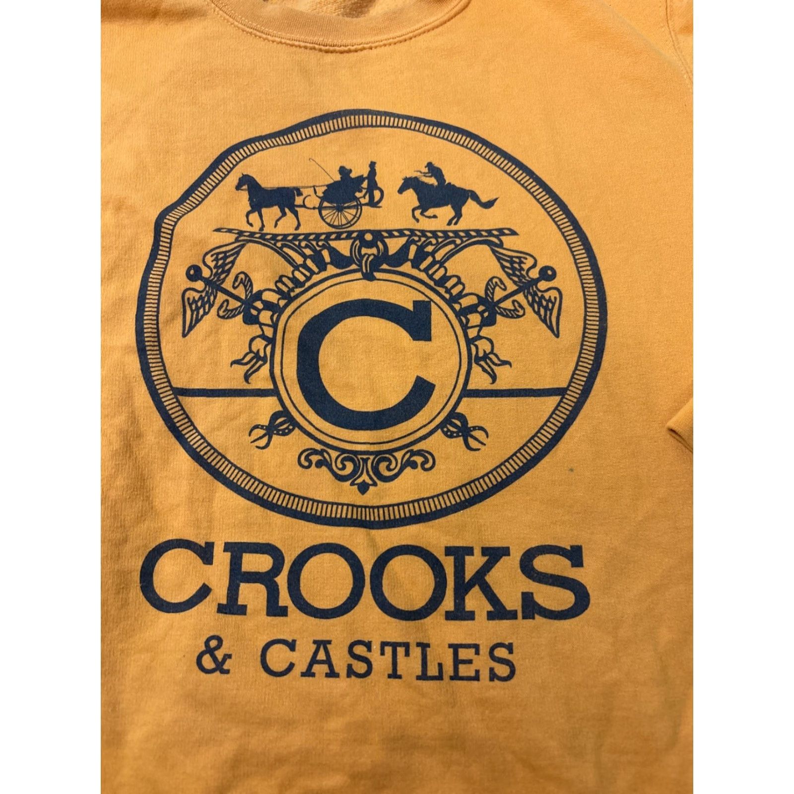 Crooks & Castles Crooks & Castles Sweatshirt Crew Neck Orange Designer Style Crewneck Men L Large Size Shirt Streetwear Size US L / EU 52-54 / 3 - 2 Thumbnail