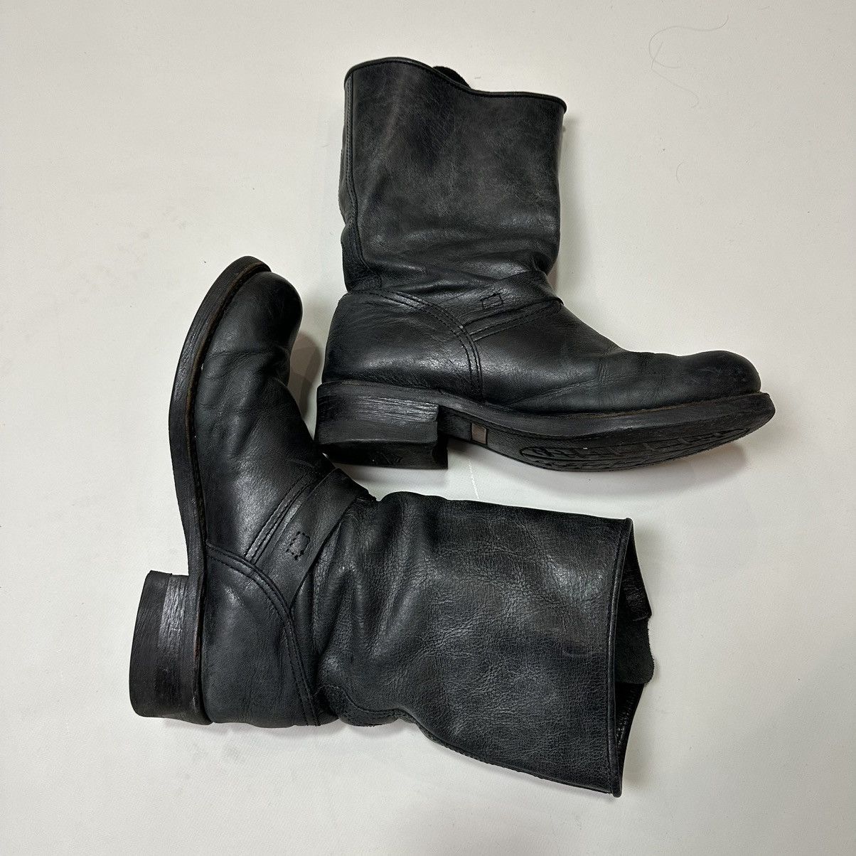 Harley Davidson 🌹Harley Davidson rose biker Boots Black Leather Western Size US 7.5 / EU 40-41 - 10 Thumbnail
