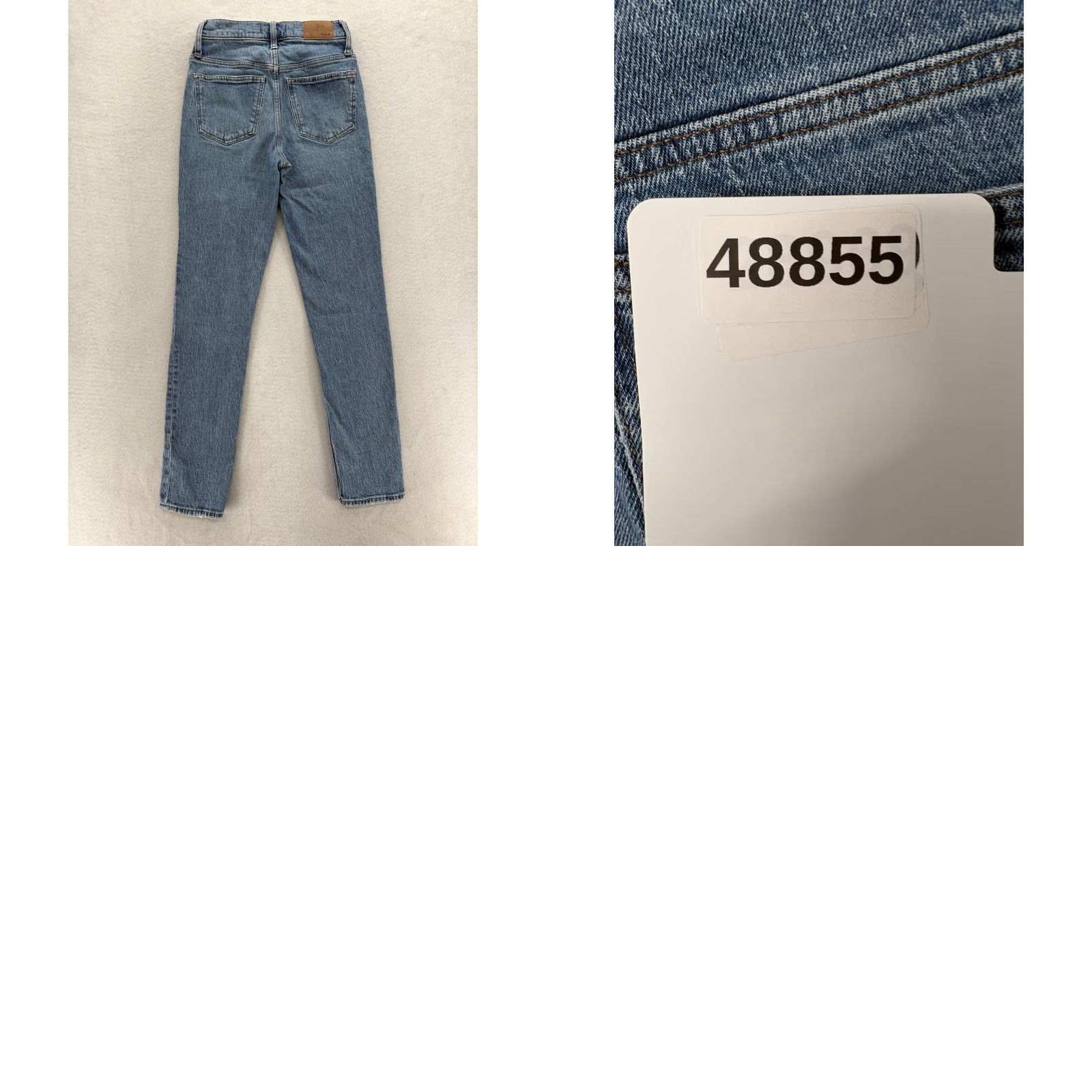 Madewell VINTAGE Madewell The Perfect Vintage Straight Jeans Womens 24 Tall Blue High Rise Stretch Size 42" / US 20 - 9 Thumbnail