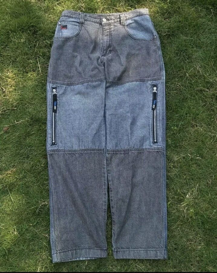 image of 2000S Fubu Denim Pants in Blue Denim, Men's (Size 32)