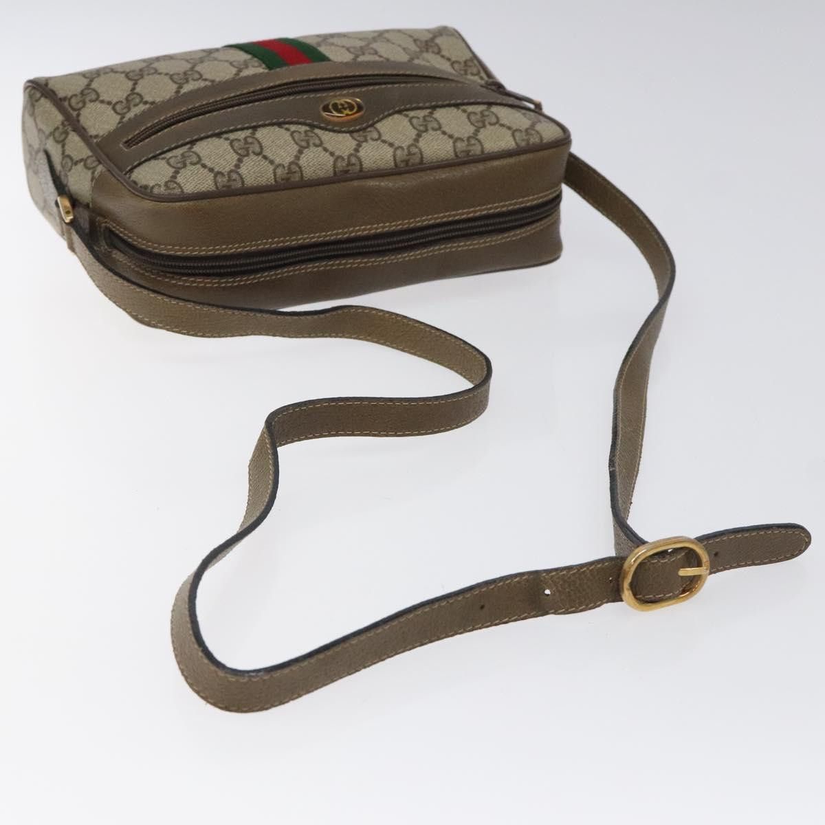 Gucci GUCCI GG Supreme Web Sherry Line Shoulder Bag Pvc Beige 56 Size ONE SIZE - 7 Thumbnail